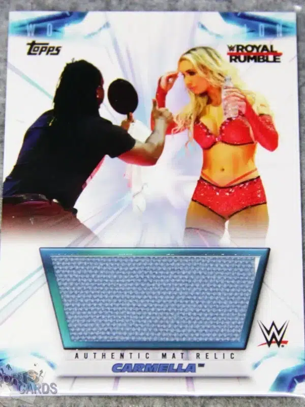 2021 Carmella #MR-C Topps WWE Womens Division Mat Relic /250-front