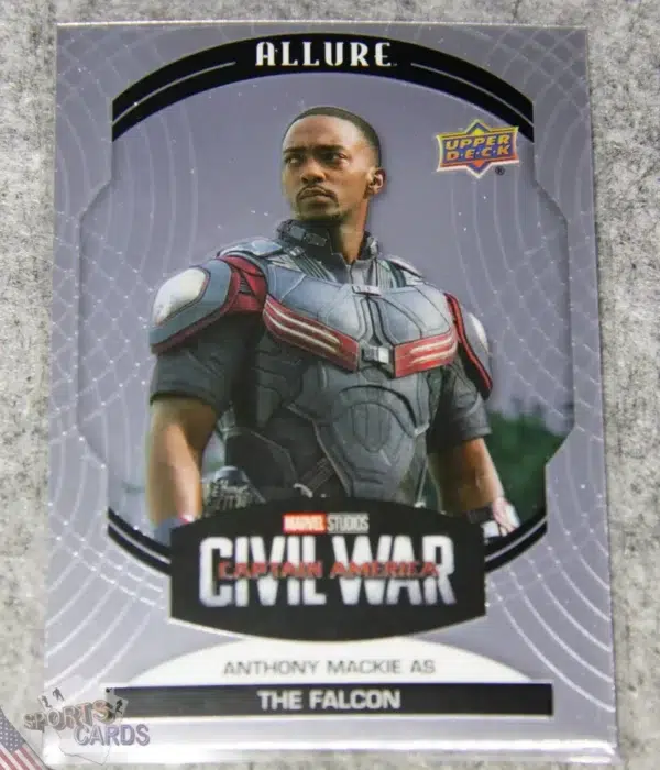 2022 Anthony Mackie as Falcon #49 Upper Deck Marvel Allure Civil War Captain America