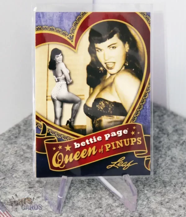 2014 Bettie Page #BP-QP10  Leaf Queen of Pinups-stand