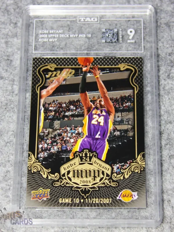 2008-09 Kobe Bryant #KB-10 Upper Deck Kobe NBA MVP TAG 9 MINT POP 1