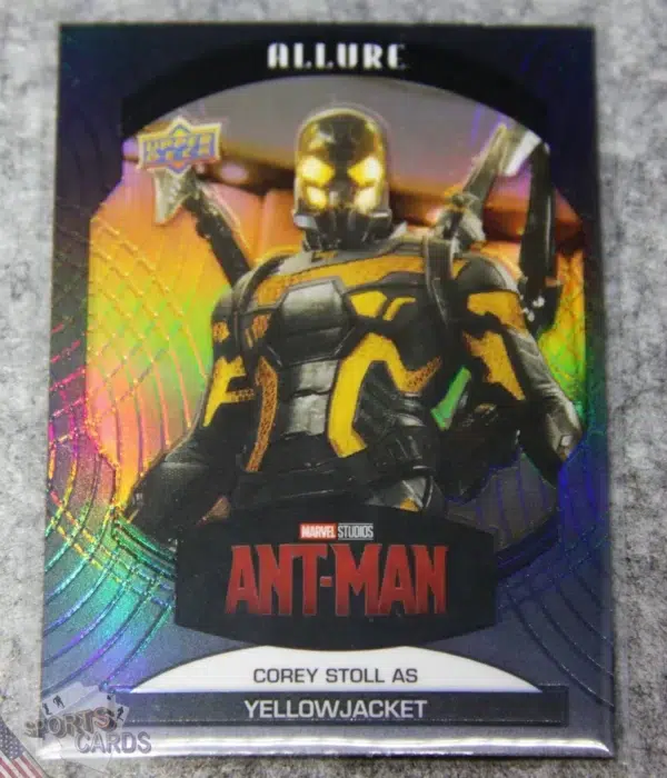 2022 Corey Stoll as Yellowjacket #42 Upper Deck Marvel Allure Ant-Man Black Rainbow