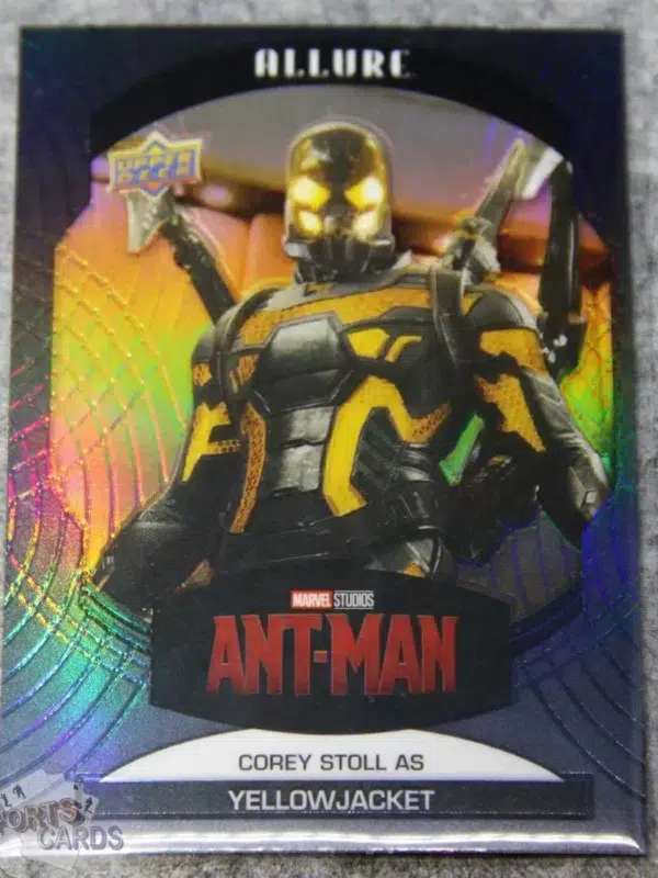2022 Corey Stoll as Yellowjacket #42 Upper Deck Marvel Allure Ant-Man Black Rainbow-front