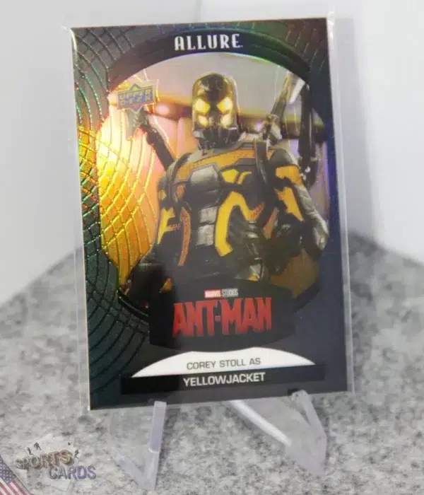 2022 Corey Stoll as Yellowjacket #42 Upper Deck Marvel Allure Ant-Man Black Rainbow-stand