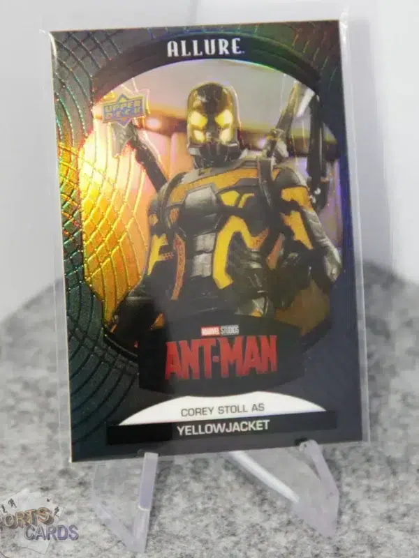 2022 Corey Stoll as Yellowjacket #42 Upper Deck Marvel Allure Ant-Man Black Rainbow-stand
