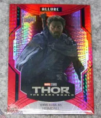 2022 Idris Elba as Heimdall #127 Upper Deck Marvel Allure Thor The Dark World Red Prism