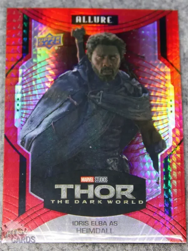 2022 Idris Elba as Heimdall #127 Upper Deck Marvel Allure Thor The Dark World Red Prism