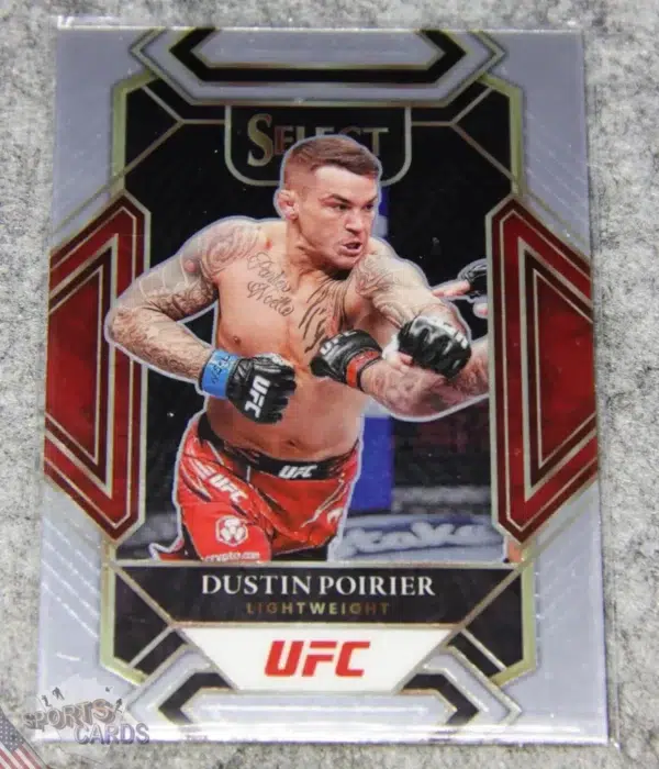 2022 Dustin Poirier #382 Panini Select UFC Mezzanine-front