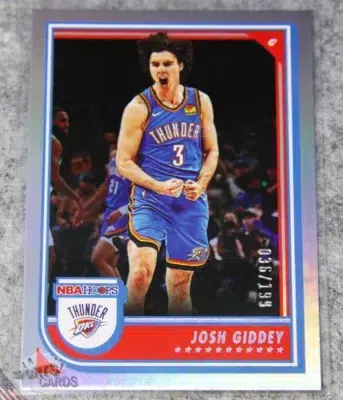 2022-23 Josh Giddey #203 Panini NBA Hoops Silver Holo /199-front