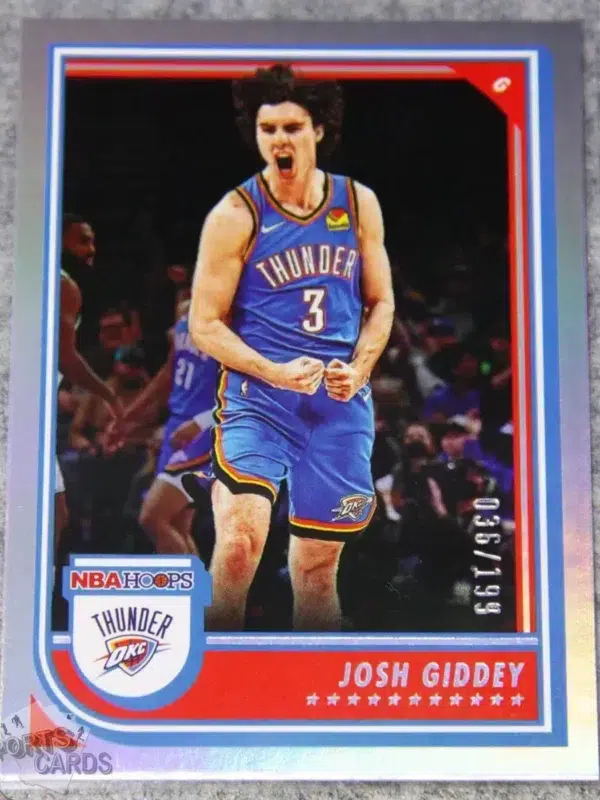 2022-23 Josh Giddey #203 Panini NBA Hoops Silver Holo /199-front