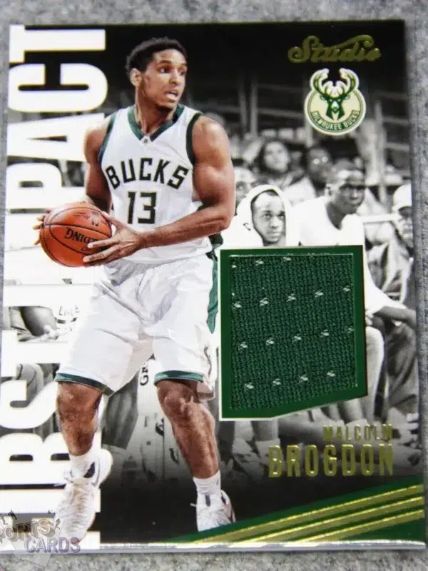 2016-17 Malcolm Brogdon #20 Panini Studio First Impact Patch RC