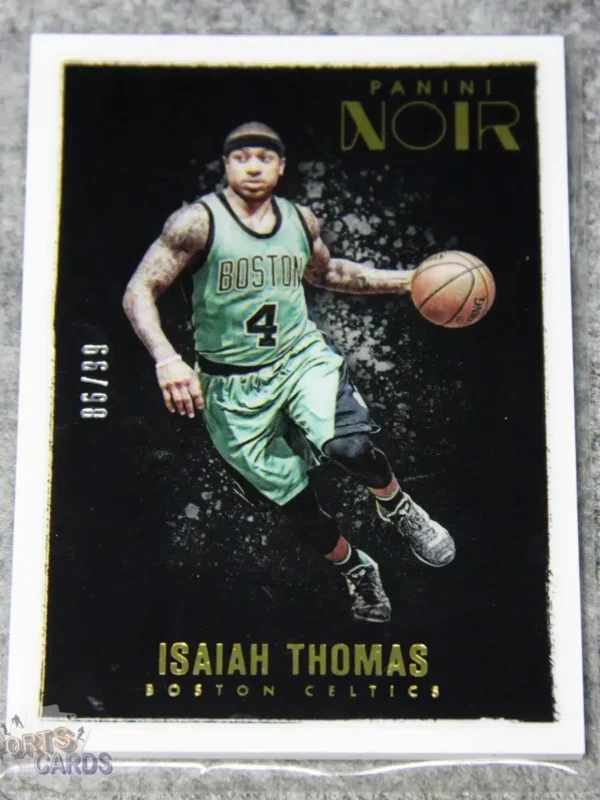 2015-16 Isaiah Thomas #156 Panini Noir Color /99-front