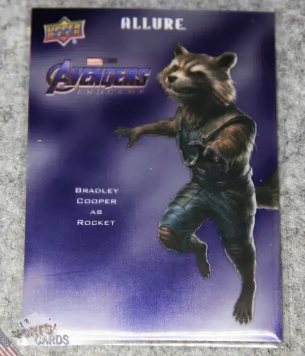 2022 Bradley Cooper as Rocket #CP-22 Upper Deck Marvel Allure Avengers Character Posters