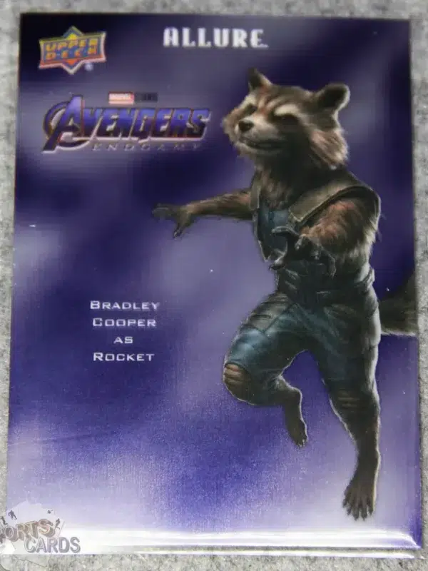 2022 Bradley Cooper as Rocket #CP-22 Upper Deck Marvel Allure Avengers Character Posters-front