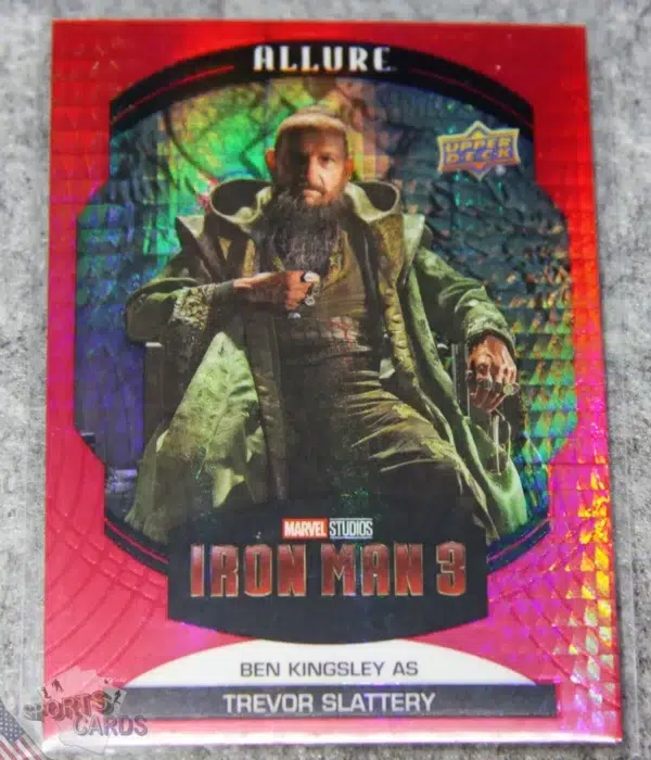 2022 Ben Kingsley as Trevor Slattery #18 Upper Deck Marvel Allure Iron Man 3 Red Prism