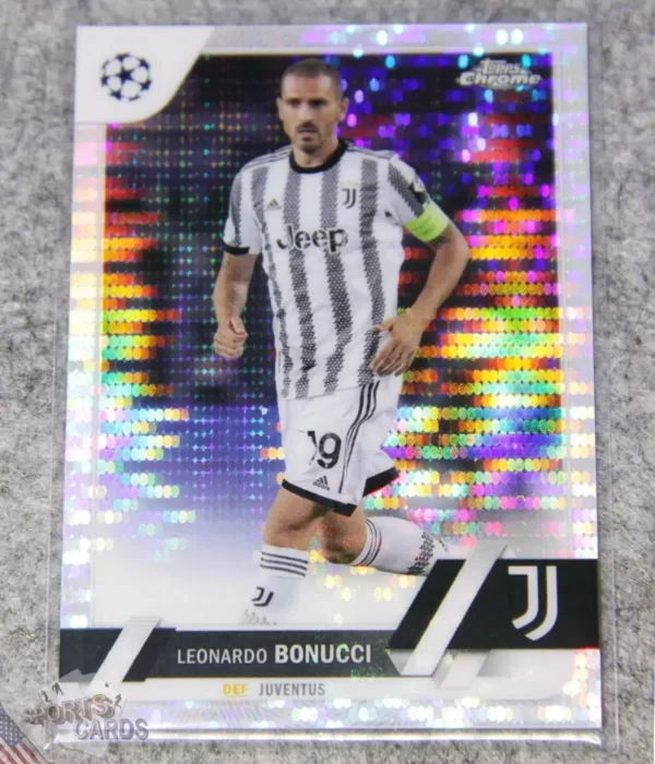 2022-23 Leonardo Bonucci #39 Topps Chrome UEFA Champions League Pulsar Refractor