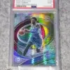 2020-21 Joel Embiid #163 Panini Spectra Spectracular Debut Yellow Green Prizm /75 PSA 9 MT POP 1-front