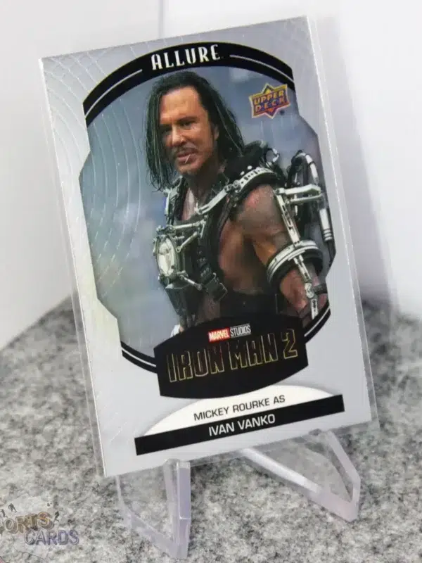 2022 Mickey Rourke as Ivan Vanko #6 Upper Deck Marvel Allure Iron Man 2-stand