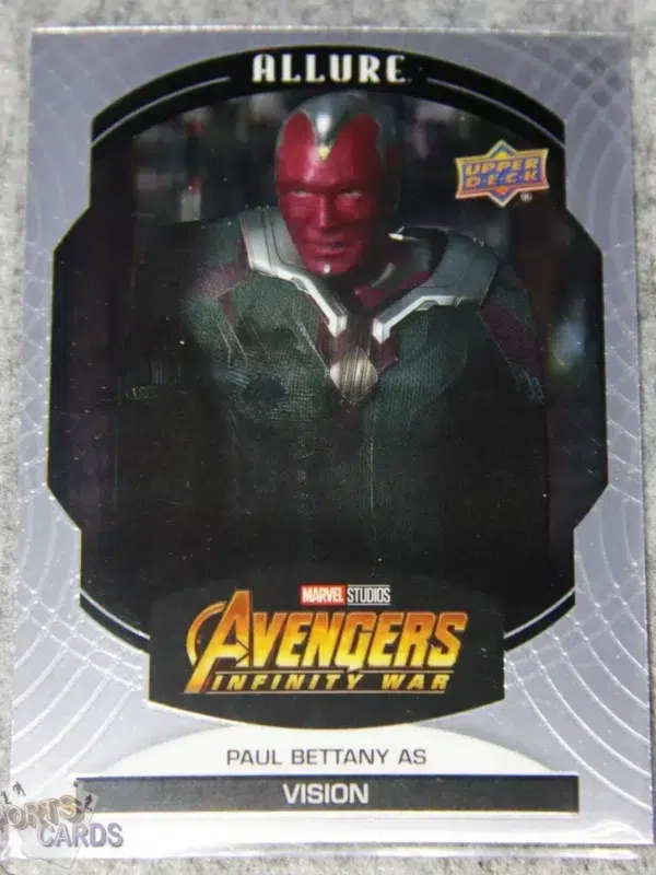 2022 Paul Bettany as Vision #80 Upper Deck Marvel Allure Avengers Infinity War-front