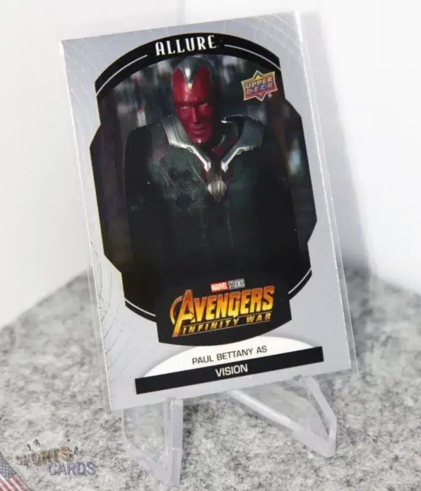2022 Paul Bettany as Vision #80 Upper Deck Marvel Allure Avengers Infinity War-stand