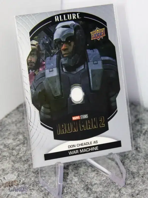 2022 Don Cheadle as War Machine #3 Upper Deck Marvel Allure Iron Man 2 - Afbeelding 3