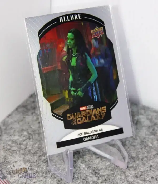 2022 Zoe Saldana as Gamora #36 Upper Deck Marvel Allure Guardians of the Galaxy-stand