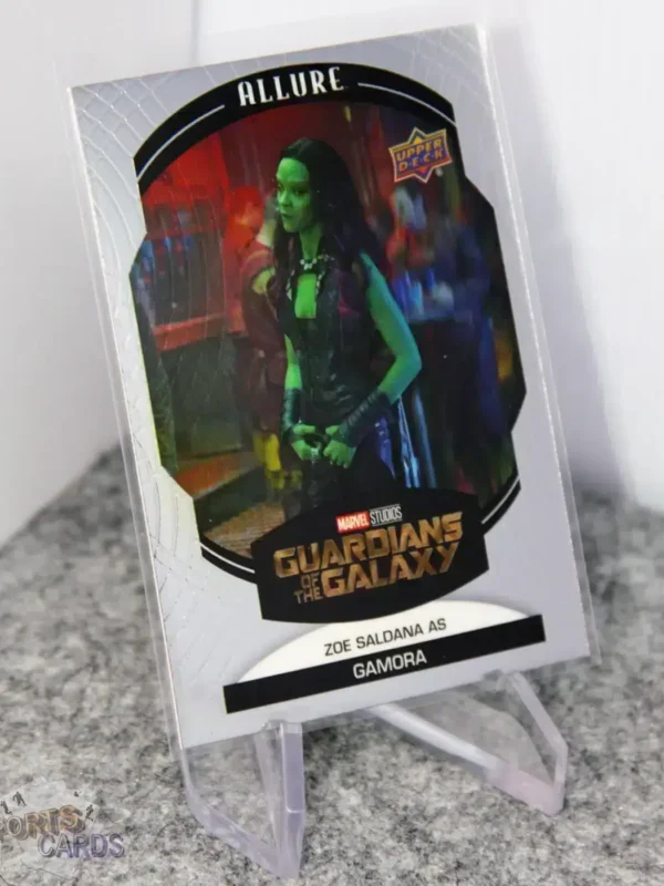 2022 Zoe Saldana as Gamora #36 Upper Deck Marvel Allure Guardians of the Galaxy-stand