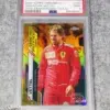 2020 Sebastian Vettel #160 Topps Chrome F1 70th Anniversary Gold PSA 9 MINT-front