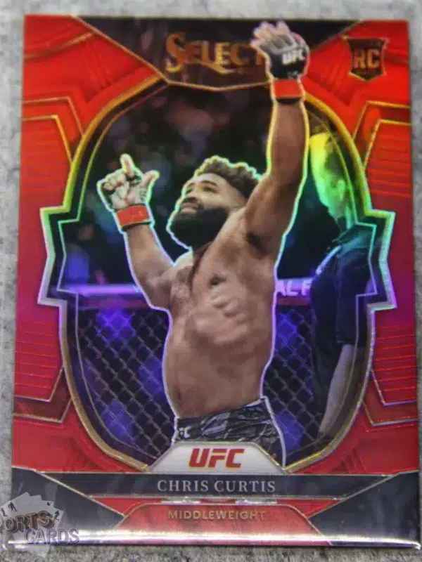 2023 Chris Curtis #90 Panini Select Concourse Red Prizm RC /175-front
