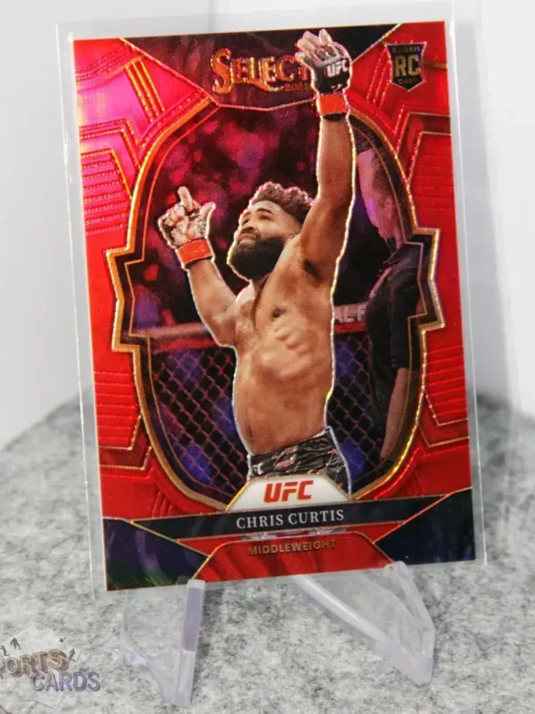 2023 Chris Curtis #90 Panini Select Concourse Red Prizm RC /175 - Afbeelding 3