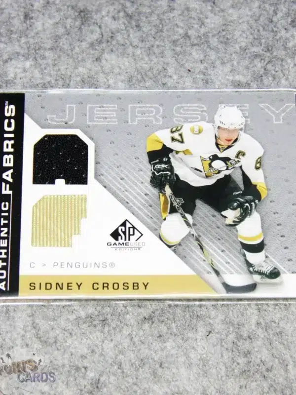 2007-08 Sidney Crosby #AF-SC Upper Deck Authentic Fabrics SP Game Used Edition Jersey-front