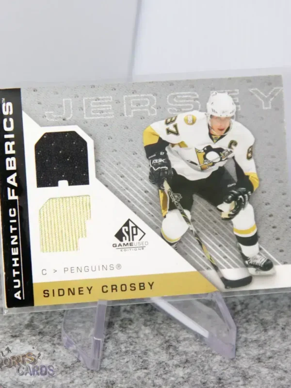2007-08 Sidney Crosby #AF-SC Upper Deck Authentic Fabrics SP Game Used Edition Jersey-stand