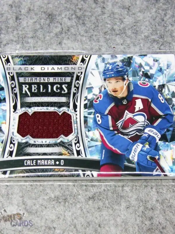 2022-23 Cale Makar #DMA-MA Upper Deck Black Diamond Hockey Diamond Mine Relics