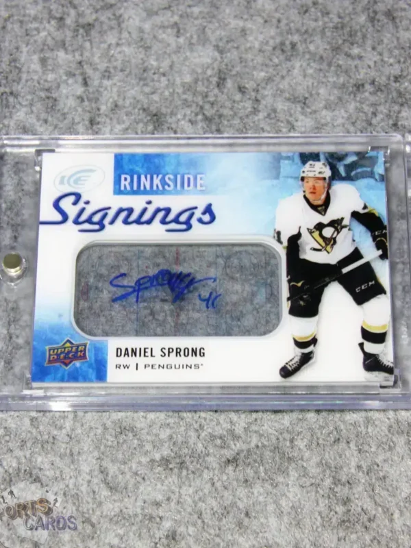 2015-16 Daniel Sprong #RS-DS Upper Deck Ice Rinkside Signings Auto RC