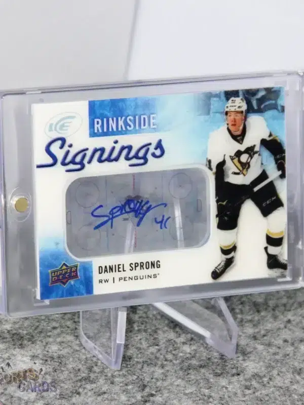 2015-16 Daniel Sprong #RS-DS Upper Deck Ice Rinkside Signings Auto RC-stand