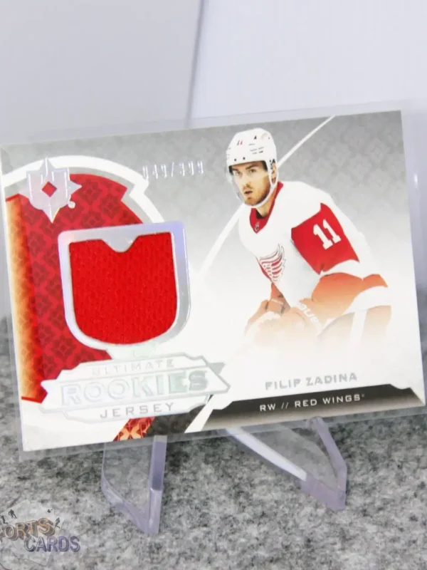 2019-20 Filip Zadina #179 Upper Deck Ultimate Rookies Jersey RC /399-stand