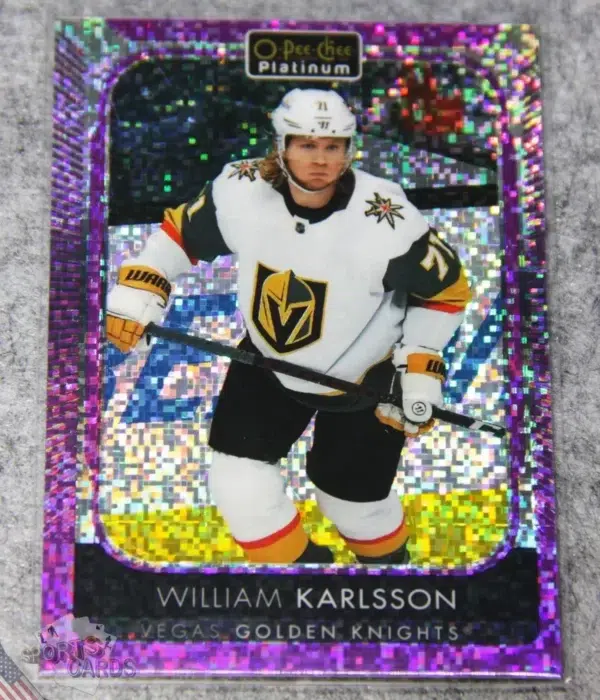 2021-22 William Karlsson #138 Upper Deck O-Pee-Chee Platinum Violet Pixels /299