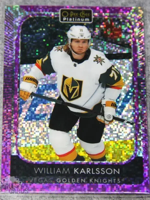 2021-22 William Karlsson #138 Upper Deck O-Pee-Chee Platinum Violet Pixels /299
