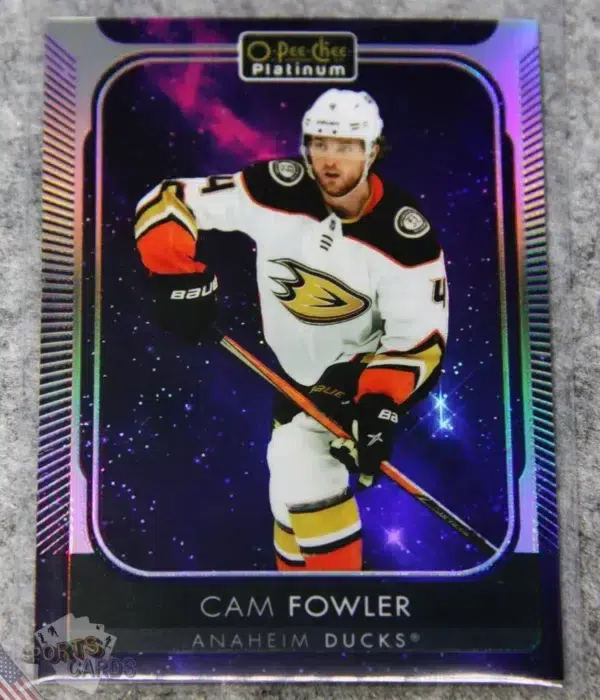 2021-22 Cam Fowler #80 Upper Deck O-Pee-Chee Platinum Cosmic /65