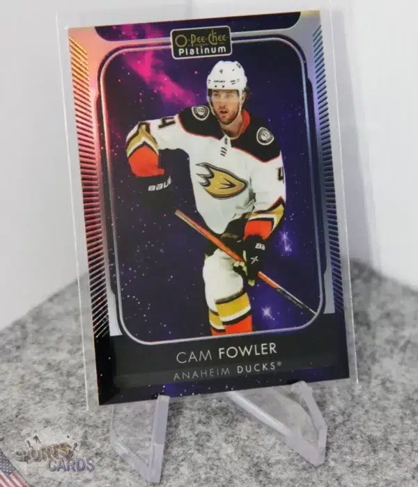2021-22 Cam Fowler #80 Upper Deck O-Pee-Chee Platinum Cosmic /65-stand