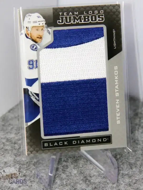 2021-22 Steven Stamkos #TLTB-SS Upper Deck Black Diamond Team Logo Jumbos Patch - Afbeelding 3