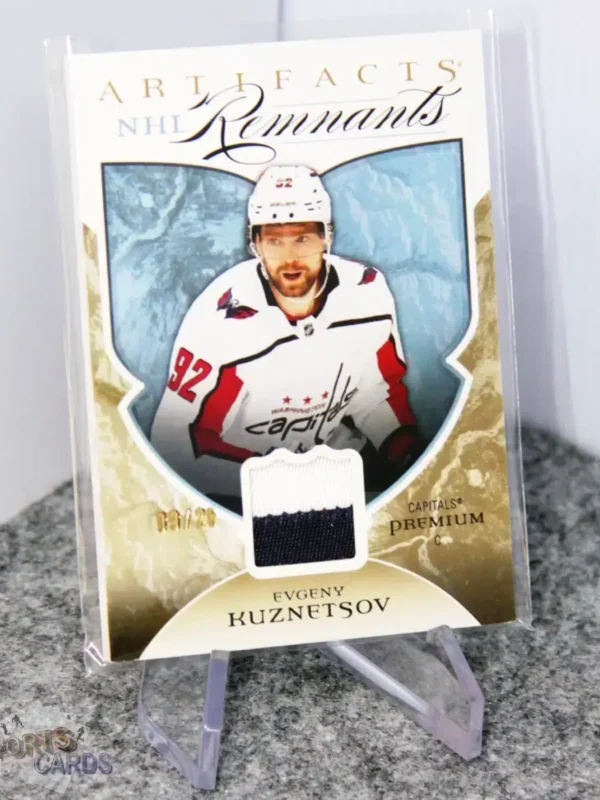 2022-23 Evgeny Kuznetsov #NR-EK Upper Deck Artifacts NHL Remnants Patch /25-stand