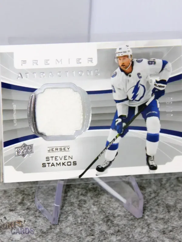 2020-21 Steven Stamkos #PA-SS Upper Deck Premier Attractions Jersey /99 - Afbeelding 3