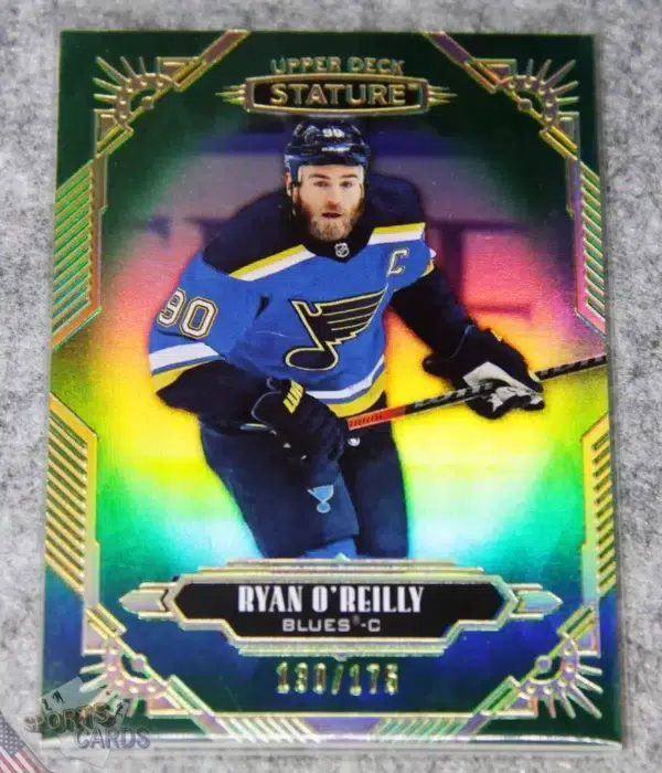 2020-21 Ryan O'Reilly #29 Upper Deck Stature Green Parallel /175