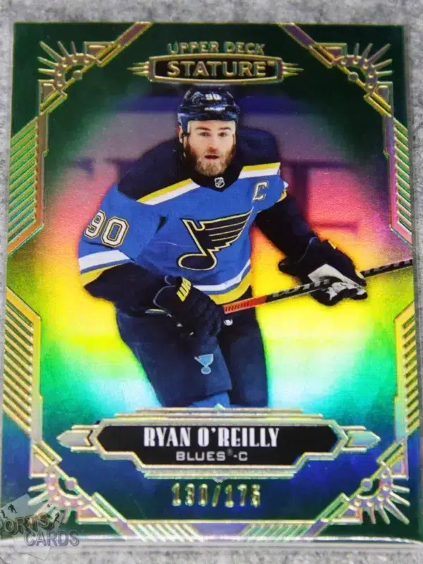2020-21 Ryan O'Reilly #29 Upper Deck Stature Green Parallel /175