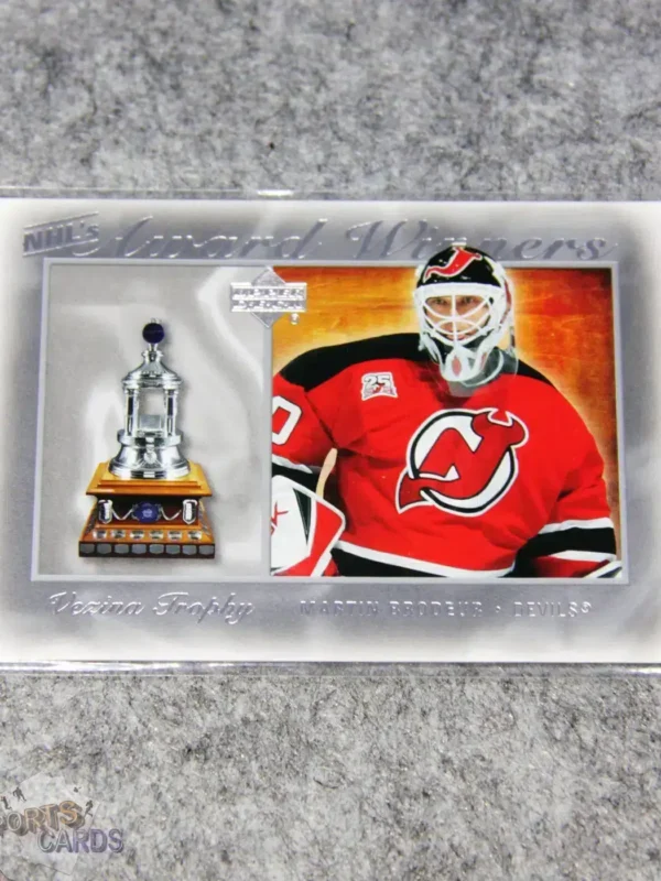 2007-08 Martin Brodeur #AW2 Upper Deck NHL Award Winners Vezina Trophy-front
