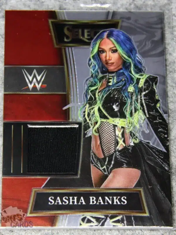 2022 Sasha Banks #SW-SBK Panini Select WWE Patch Smack Down-front