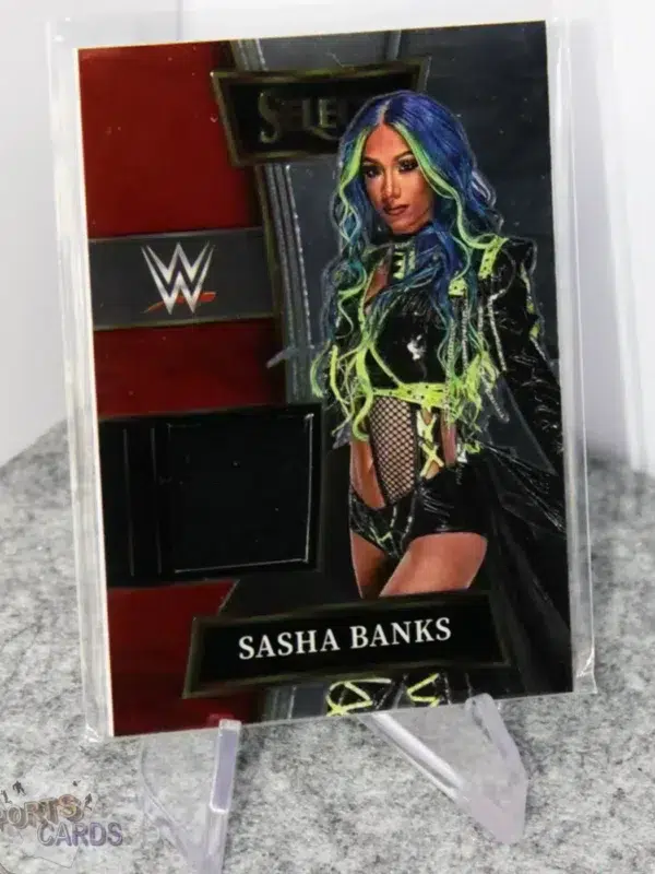 2022 Sasha Banks #SW-SBK Panini Select WWE Patch Smack Down-stand