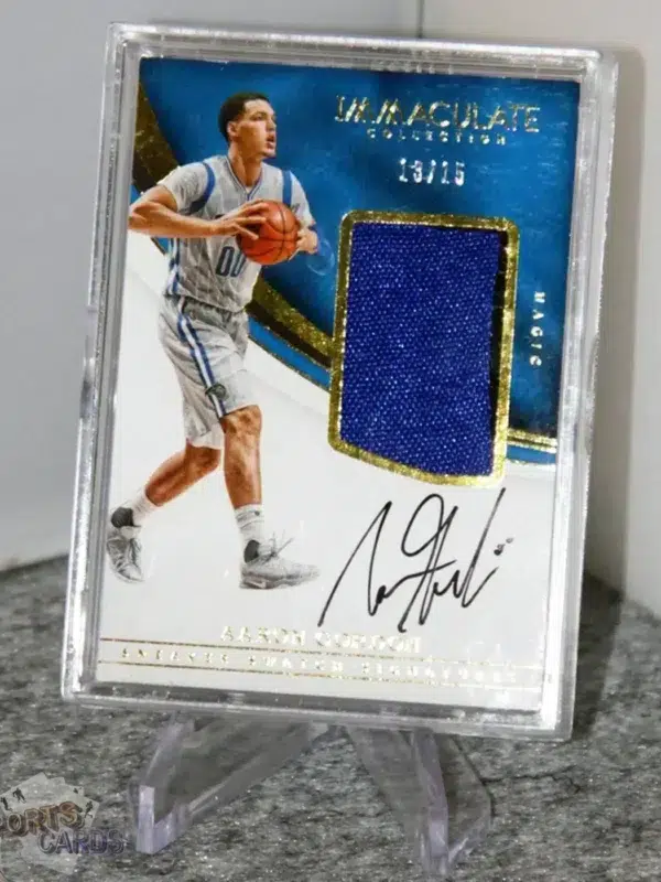 2016-17 Aaron Gordon #SN-AG Panini Immaculate Sneaker Swatch Signatures /15-stand