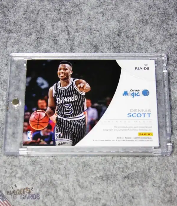 2016-17 Dennis Scott #PJA-DS Panini Phenoms Jersey Autographs /39-back