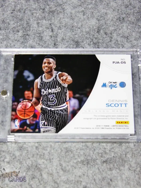Alternative view of 2016-17 Dennis Scott #PJA-DS Panini Phenoms Jersey Autographs /39